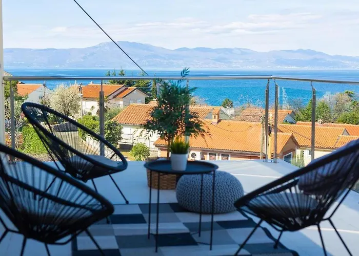 Vanessa Sea View Duplex Penthouse, Njivice Apartman Njivice